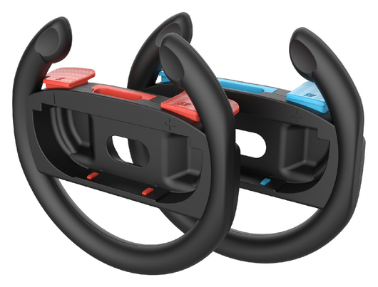 Stuurtjes voor Nintendo Switch 2 Joy-Cons - Stuurwiel Zwart (2-Pack) afbeelding 2