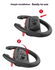 Stuurtjes voor Nintendo Switch 2 Joy-Cons - Stuurwiel Zwart (2-Pack) afbeelding 4