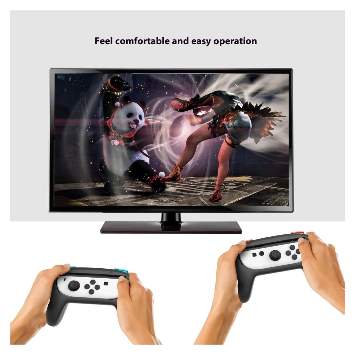Nintendo Switch 2 Joy-Con Controller Grip 2-Pack (Rood/Blauw) afbeelding 3