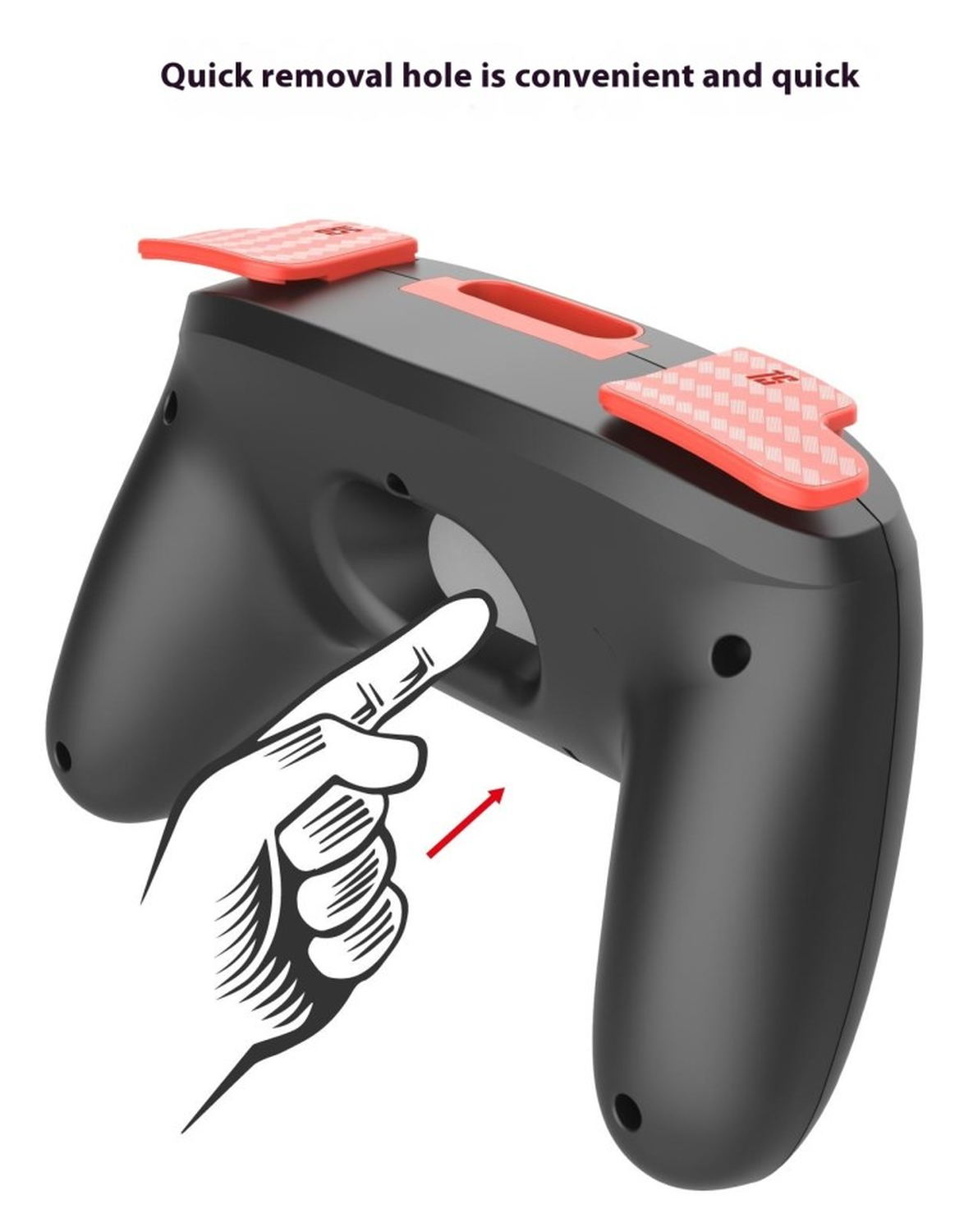 Nintendo Switch 2 Joy-Con Controller Grip 2-Pack (Rood/Blauw) afbeelding 6