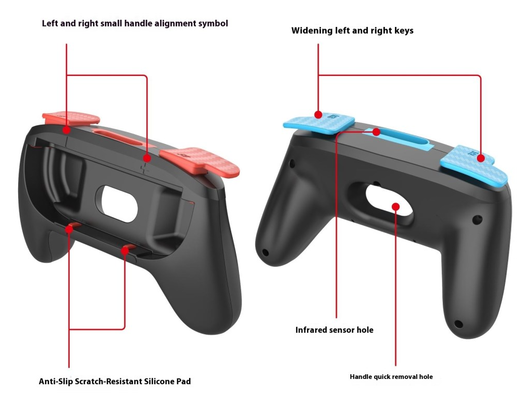 Nintendo Switch 2 Joy-Con Controller Grip 2-Pack (Rood/Blauw) afbeelding 5
