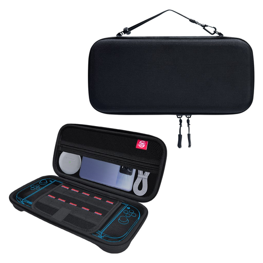 Nintendo Switch 2 Hoesje Opberghoes met Game Card Organizer Zwart afbeelding 1