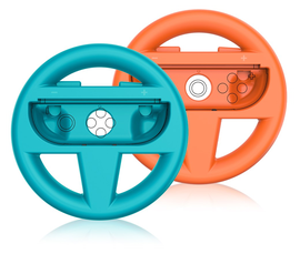 Nintendo Switch 2 Stuurtjes voor Joy-Cons - Stuurwiel Set Blauw/Oranje afbeelding