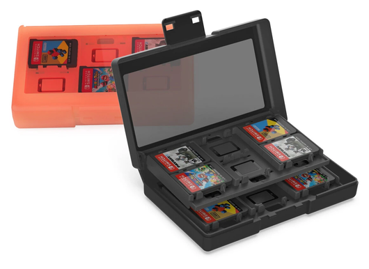 Nintendo Switch 2/Switch Game Card Case Organizer 24 Games/Geheugenkaarten Zwart afbeelding 6
