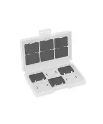 Nintendo Switch 2/Switch Game Card Case Organizer 24 Games/Geheugenkaarten Wit afbeelding