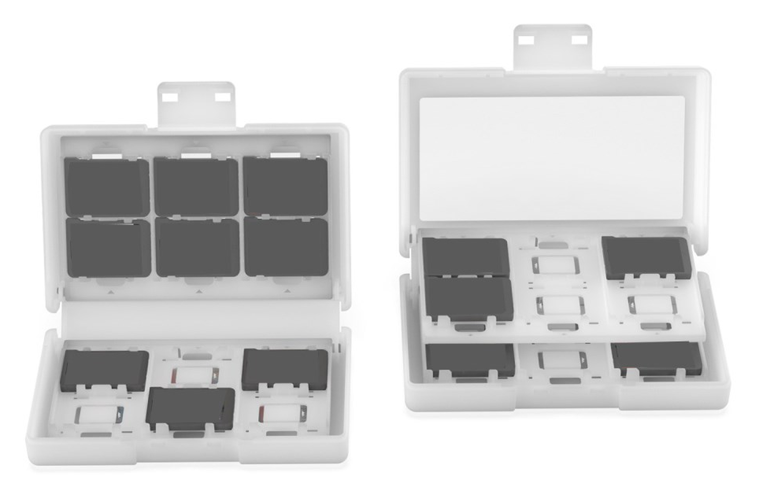 Nintendo Switch 2/Switch Game Card Case Organizer 24 Games/Geheugenkaarten Wit afbeelding 3