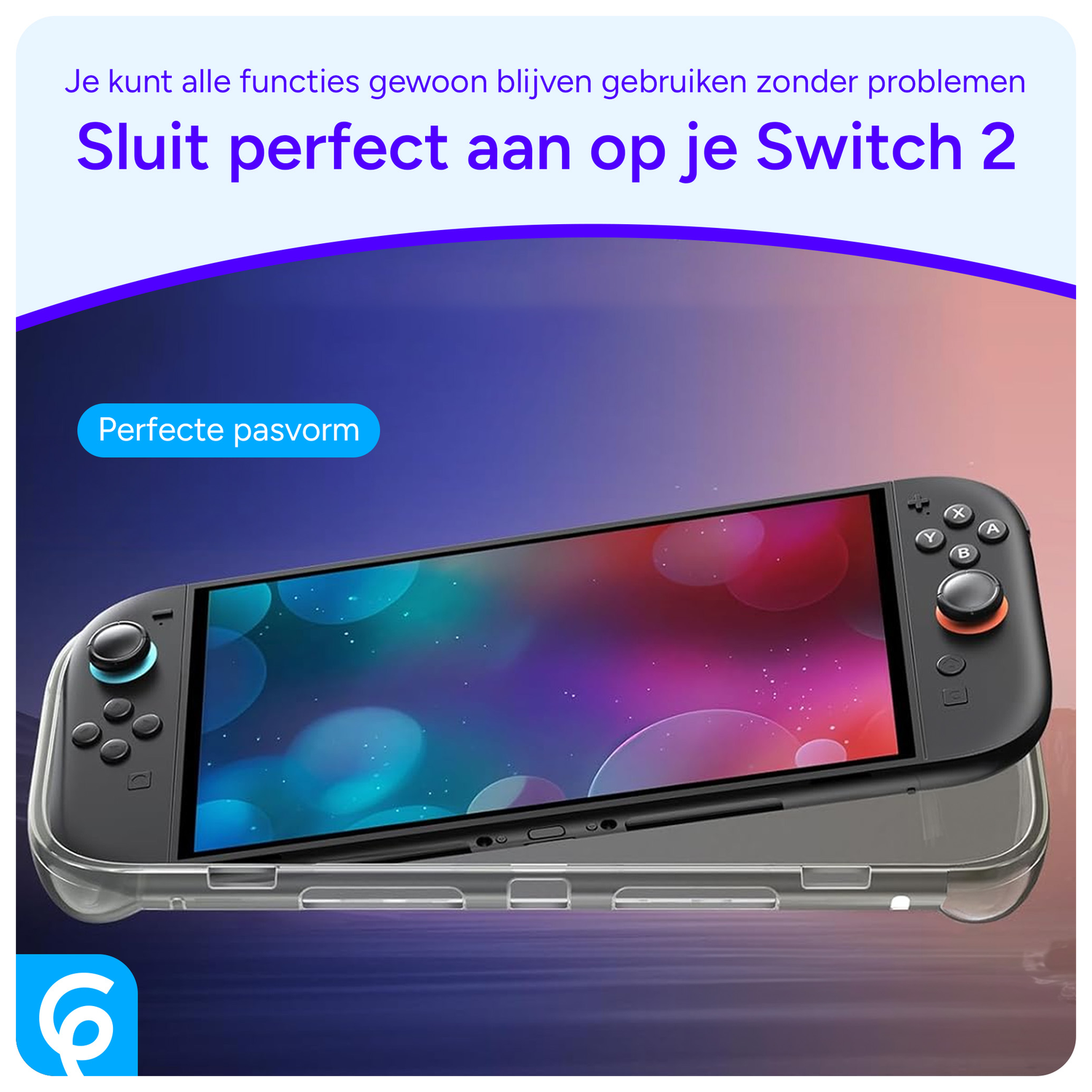 Nintendo Switch 2 Hoesje TPU Case Back Cover Transparant afbeelding 3