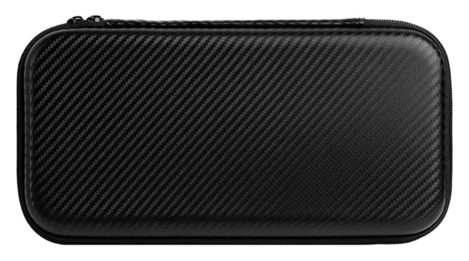 Nintendo Switch 2 Hoesje Opberghoes Carbon Fiber Travel Case Zwart afbeelding 1