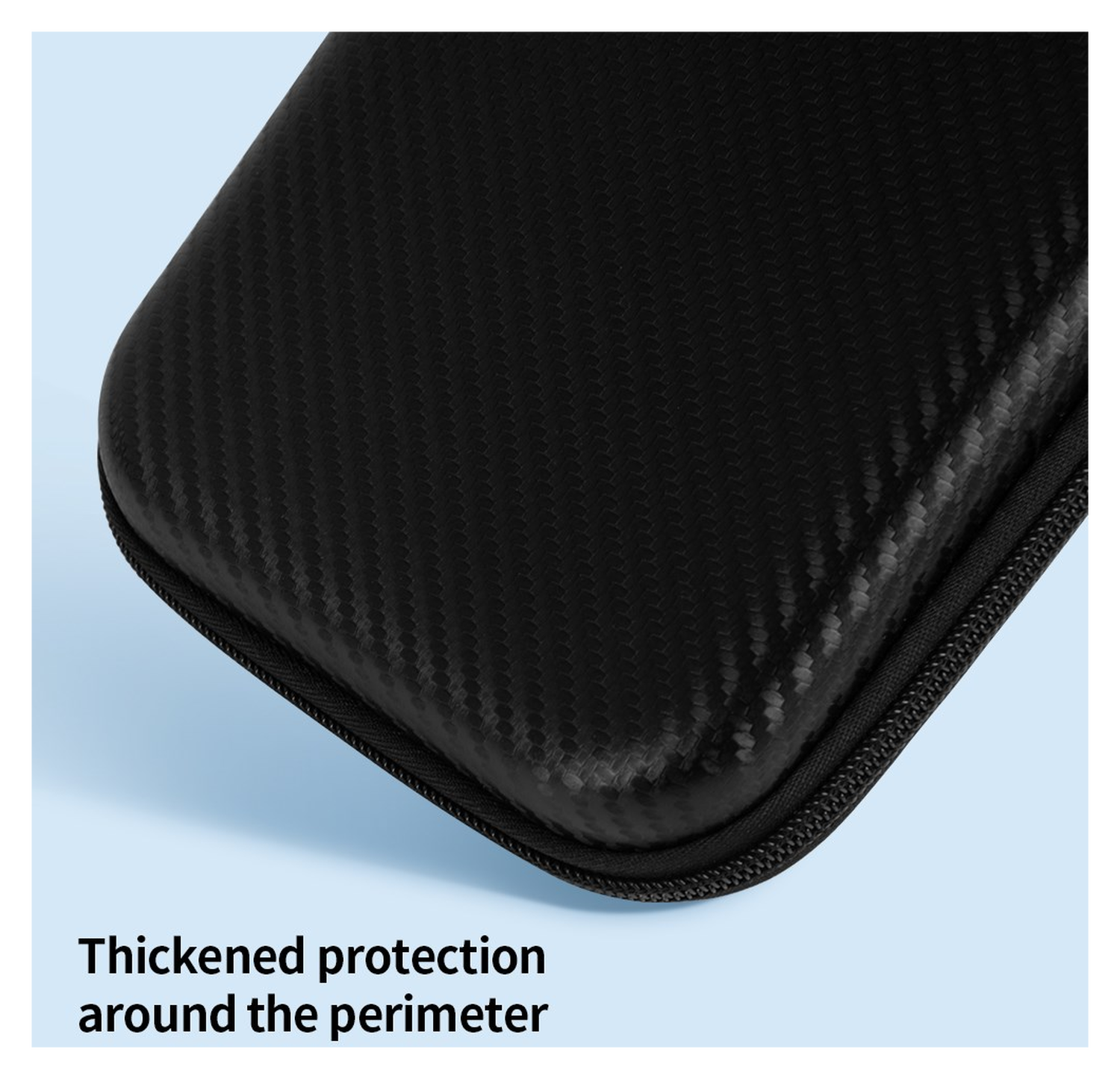 Nintendo Switch 2 Hoesje Opberghoes Carbon Fiber Travel Case Zwart afbeelding 7