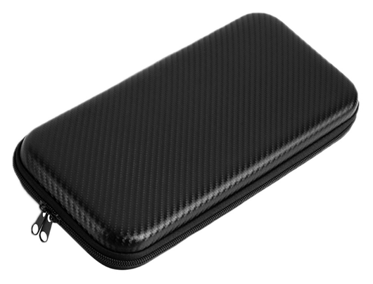 Nintendo Switch 2 Hoesje Opberghoes Carbon Fiber Travel Case Zwart afbeelding 2