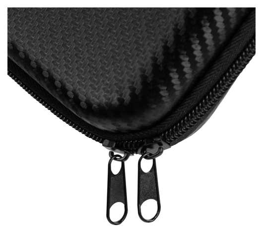 Nintendo Switch 2 Hoesje Opberghoes Carbon Fiber Travel Case Zwart afbeelding 10