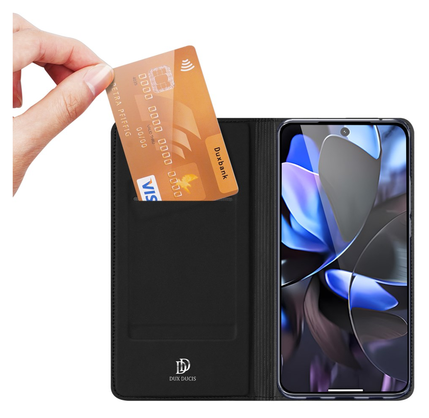 Dux Ducis Skin Pro Google Pixel 10 / 10 Pro Hoesje Portemonnee Book Case Zwart afbeelding 2