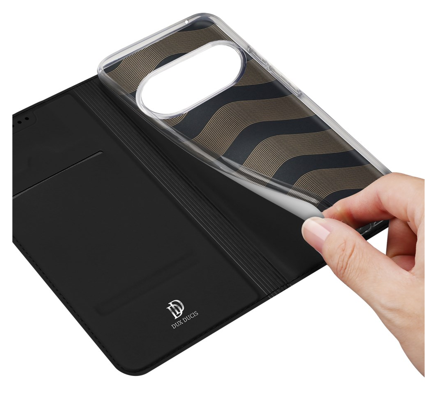 Dux Ducis Skin Pro Google Pixel 10 / 10 Pro Hoesje Portemonnee Book Case Zwart afbeelding 8