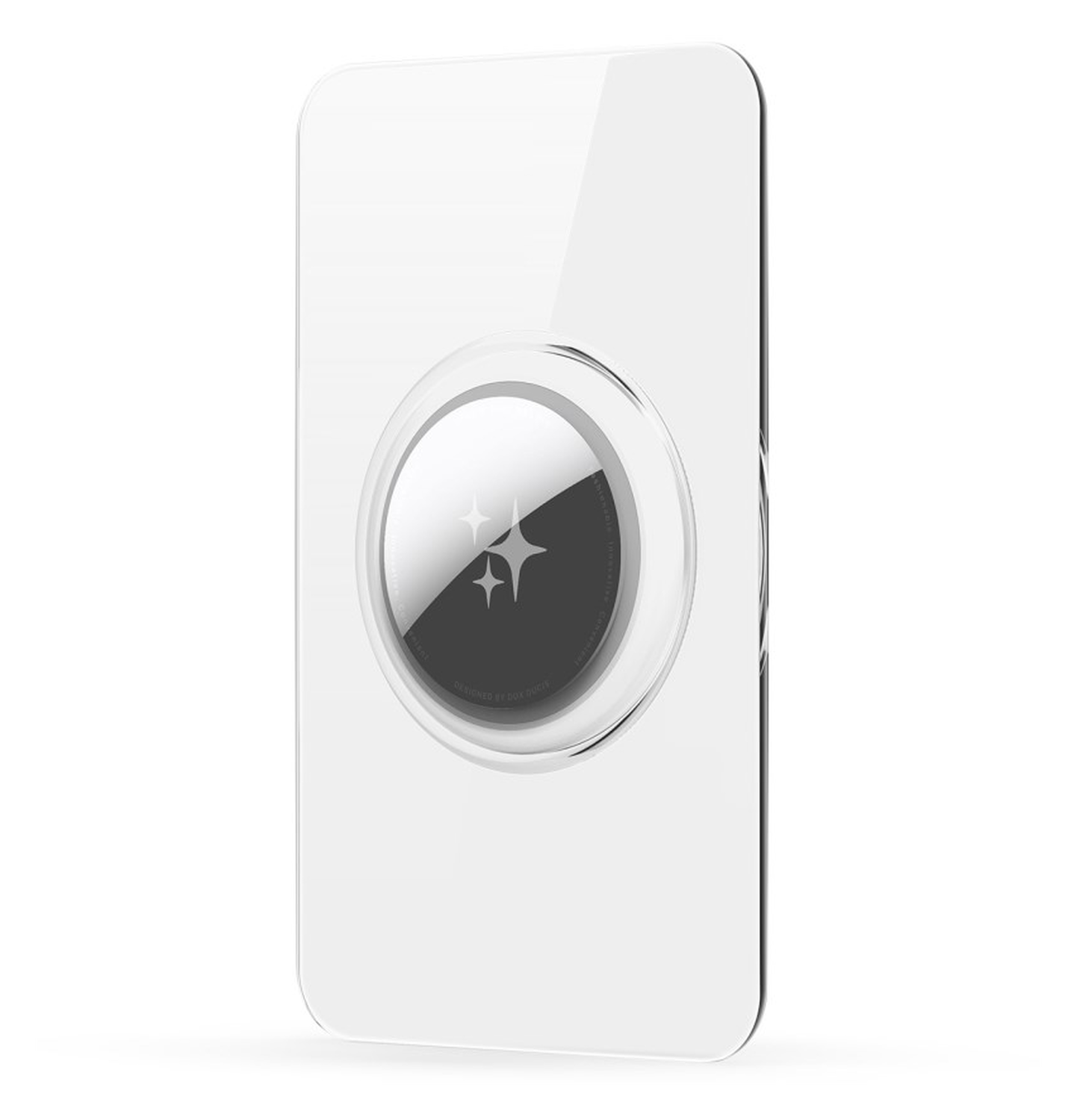 Dux Ducis AirTag Kaarthouder voor Portemonnee / Pasjeshouder Transparant 2-Pack afbeelding 2