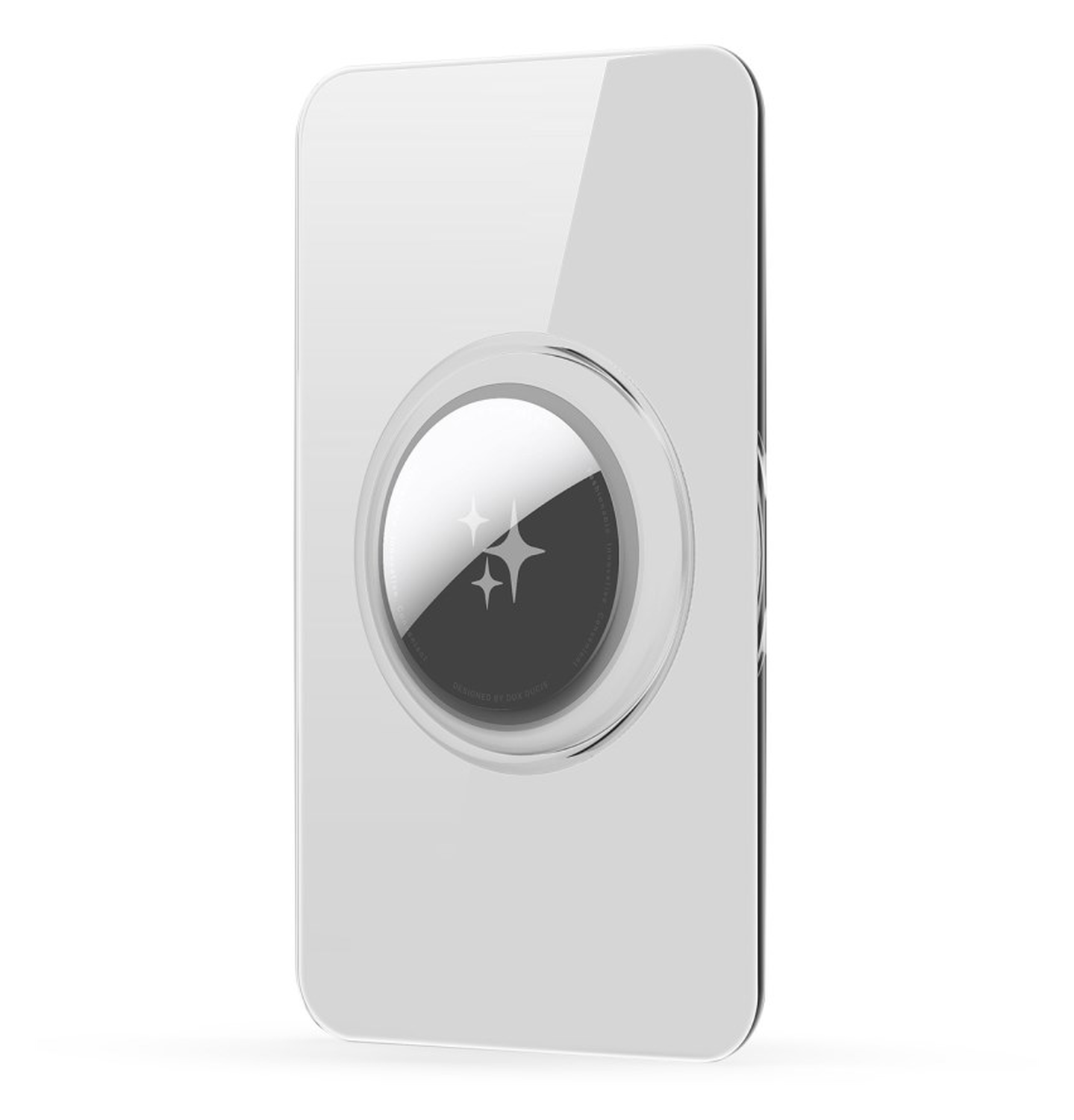 Dux Ducis AirTag Kaarthouder voor Portemonnee / Pasjeshouder Transparant 2-Pack afbeelding 8
