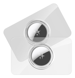 Dux Ducis AirTag Kaarthouder voor Portemonnee / Pasjeshouder Transparant 2-Pack