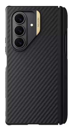 Nillkin Synthetic Fiber Pro Samsung Galaxy Z Fold 7 Hoesje met Pen MagSafe Zwart afbeelding 1