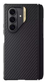 Nillkin Synthetic Fiber Pro Samsung Galaxy Z Fold 7 Hoesje met Pen MagSafe Zwart afbeelding