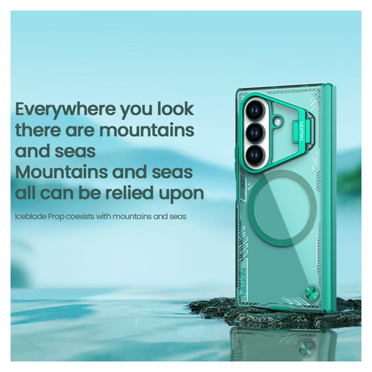 Nillkin IceBlade Prop Samsung Galaxy Z Fold 7 Hoesje MagSafe Back Cover Groen afbeelding 7