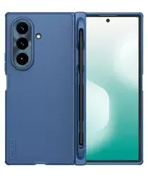 Nillkin Super Frosted Shield Samsung Z Fold 7 Hoesje MagSafe Pen Edition Blauw afbeelding