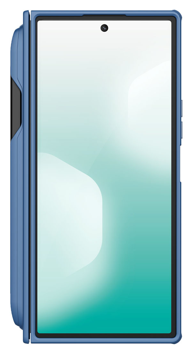 Nillkin Super Frosted Shield Samsung Z Fold 7 Hoesje MagSafe Pen Edition Blauw afbeelding 5