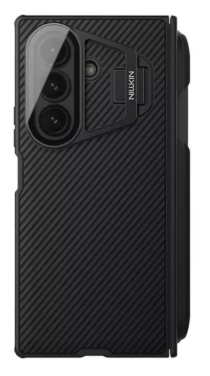 Nillkin CamShield Prop Samsung Z Fold 7 Hoesje MagSafe S-Pen Back Cover Zwart afbeelding 11