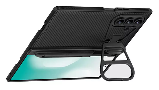 Nillkin CamShield Prop Samsung Z Fold 7 Hoesje MagSafe S-Pen Back Cover Zwart afbeelding 2