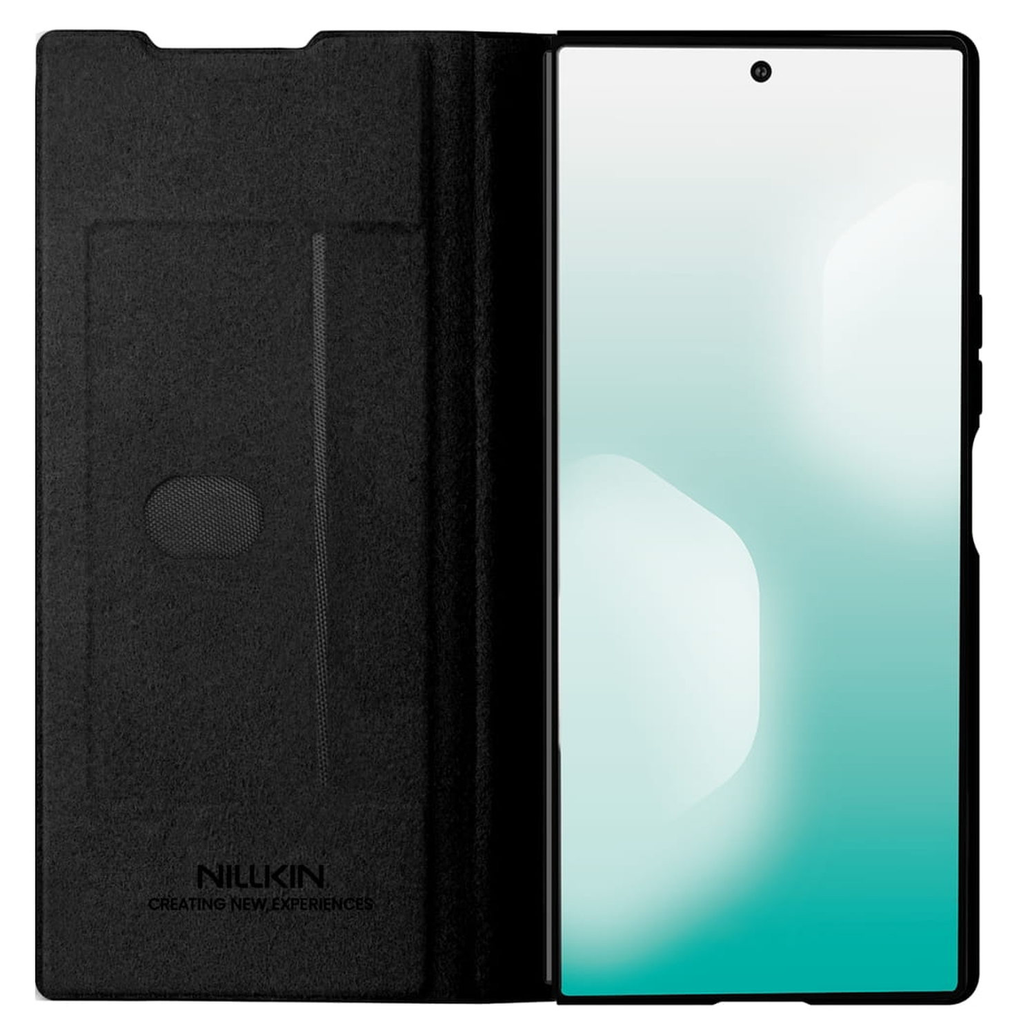 Nillkin Qin Leather Samsung Galaxy Z Fold 7 Hoesje Book Case Pen Edition Zwart afbeelding 2