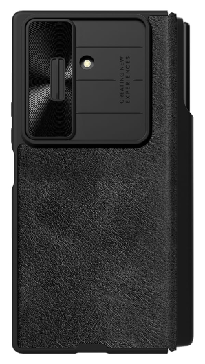 Nillkin Qin Leather Samsung Galaxy Z Fold 7 Hoesje Book Case Pen Edition Zwart afbeelding 3
