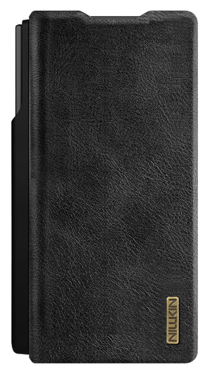 Nillkin Qin Leather Samsung Galaxy Z Fold 7 Hoesje Book Case Pen Edition Zwart afbeelding 4