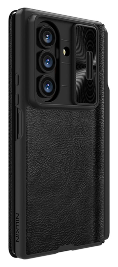 Nillkin Qin Leather Samsung Galaxy Z Fold 7 Hoesje Book Case Pen Edition Zwart afbeelding 5