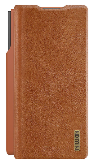 Nillkin Qin Leather Samsung Galaxy Z Fold 7 Hoesje Book Case Pen Edition Bruin afbeelding 4