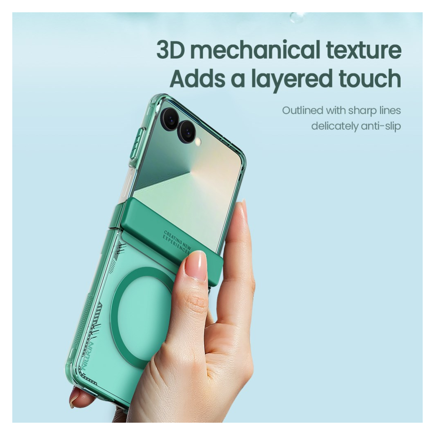 Nillkin IceBlade Prop Samsung Galaxy Z Flip 7 Hoesje MagSafe Back Cover Zwart afbeelding 5