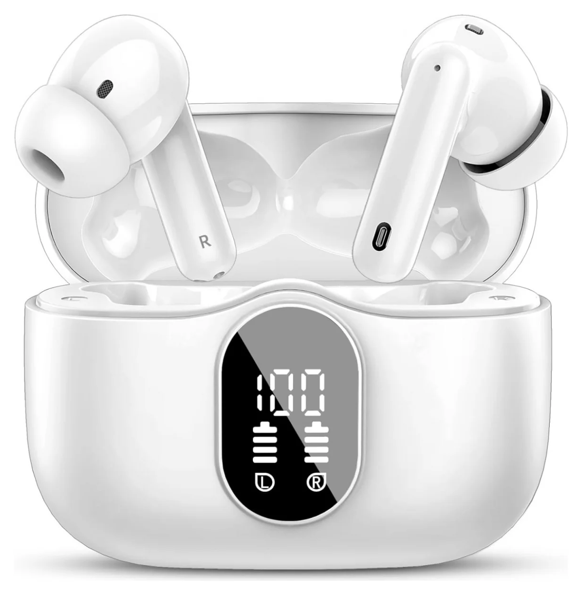 Duo Pack SBG Draadloze Oordopjes met Bluetooth Noise Cancelling Wit afbeelding 9