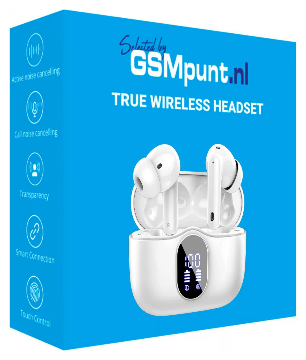 Duo Pack SBG Draadloze Oordopjes met Bluetooth Noise Cancelling Wit afbeelding 14
