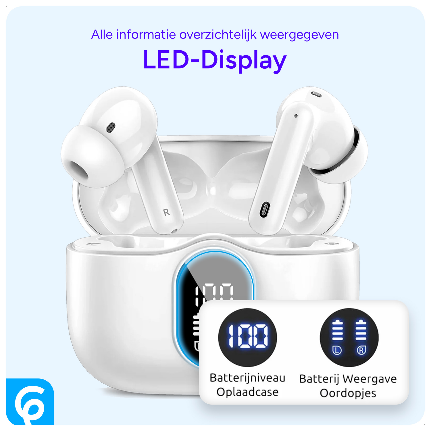 Duo Pack SBG Draadloze Oordopjes met Bluetooth Noise Cancelling Wit afbeelding 7