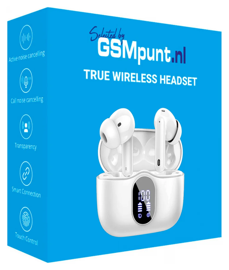 Duo Pack SBG Draadloze Oordopjes met Bluetooth Noise Cancelling Wit afbeelding 14