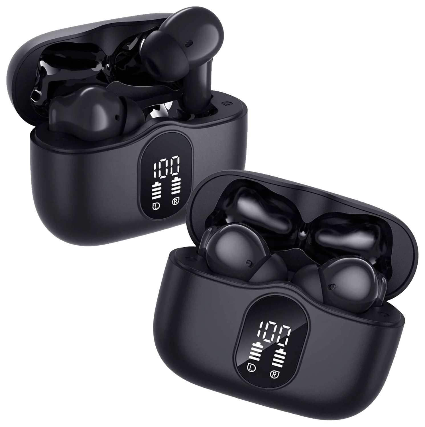 Duo Pack SBG Draadloze Oordopjes met Bluetooth Noise Cancelling Zwart afbeelding 1