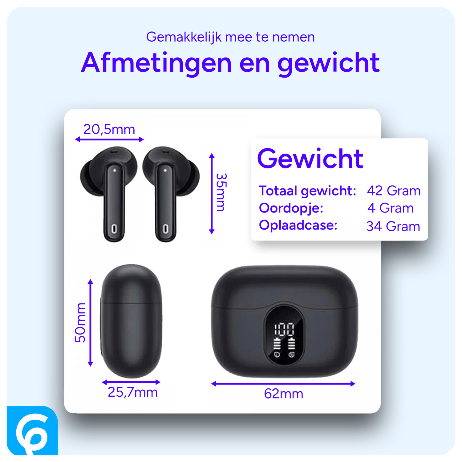 Duo Pack SBG Draadloze Oordopjes met Bluetooth Noise Cancelling Zwart afbeelding 8