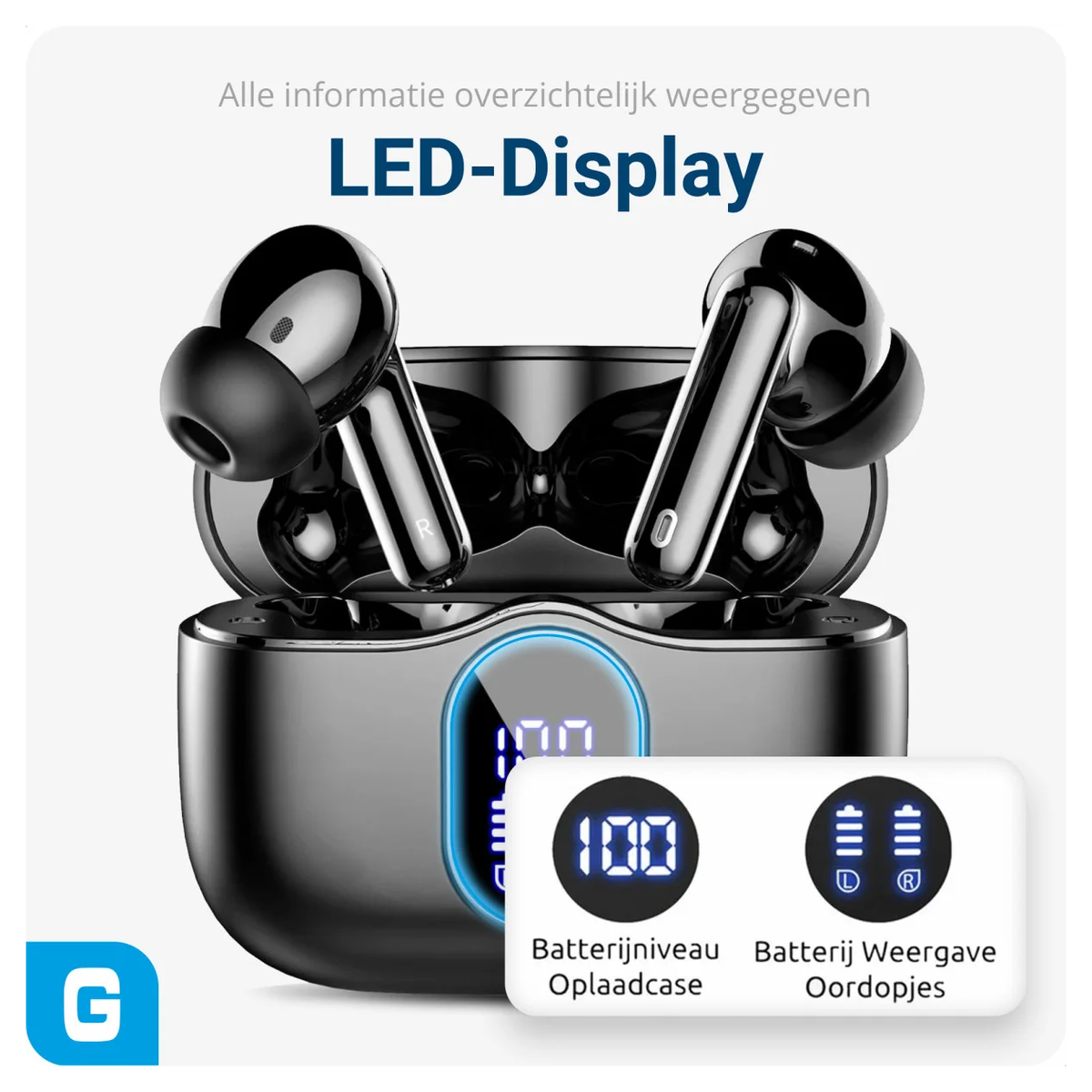 Duo Pack SBG Draadloze Oordopjes met Bluetooth Noise Cancelling Zwart afbeelding 6