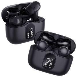 Duo Pack SBG Draadloze Oordopjes met Bluetooth Noise Cancelling Zwart