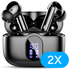 Duo Pack SBG Draadloze Oordopjes met Bluetooth Noise Cancelling Zwart afbeelding 2