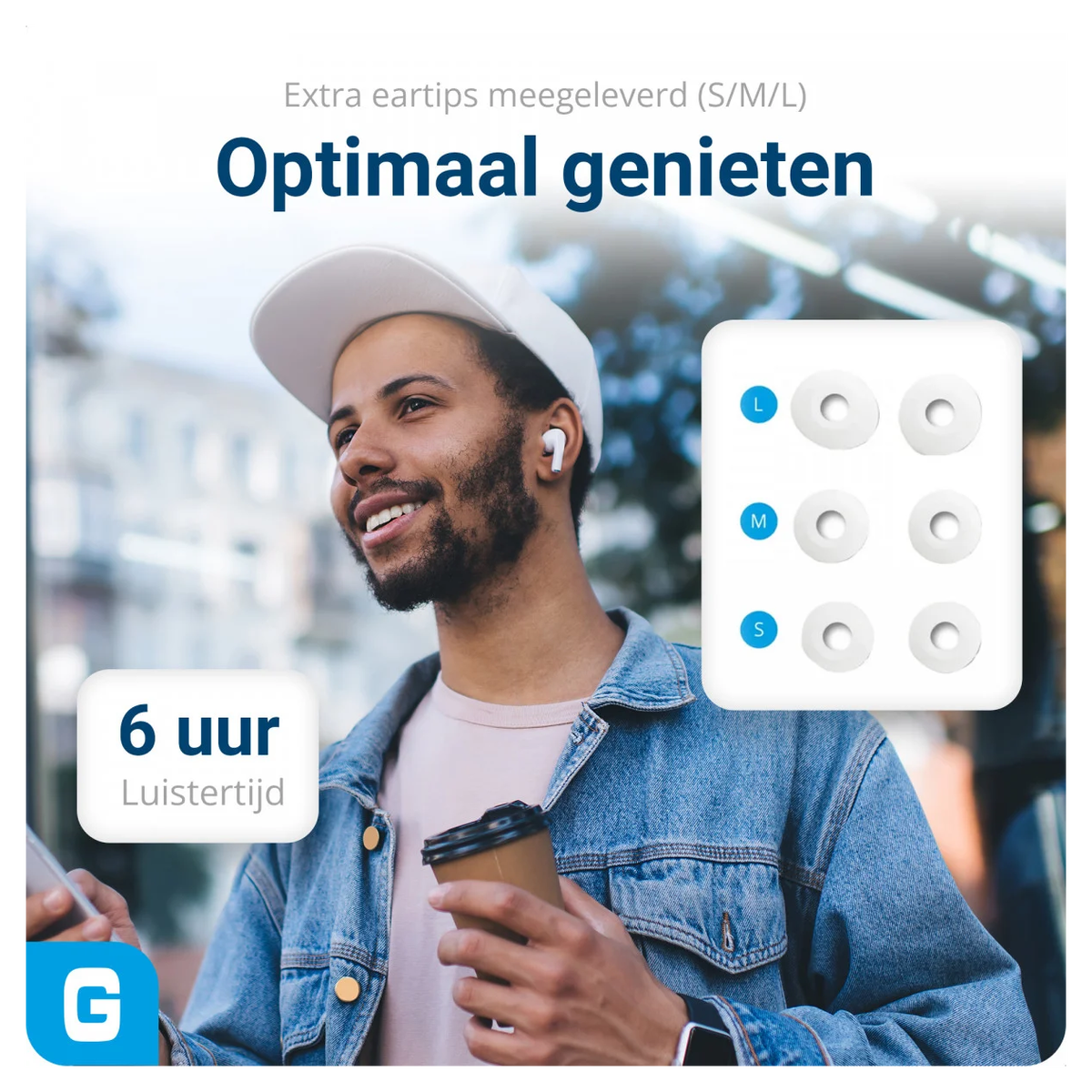 Duo Pack SBG Draadloze Oordopjes met Bluetooth Noise Cancelling afbeelding 5