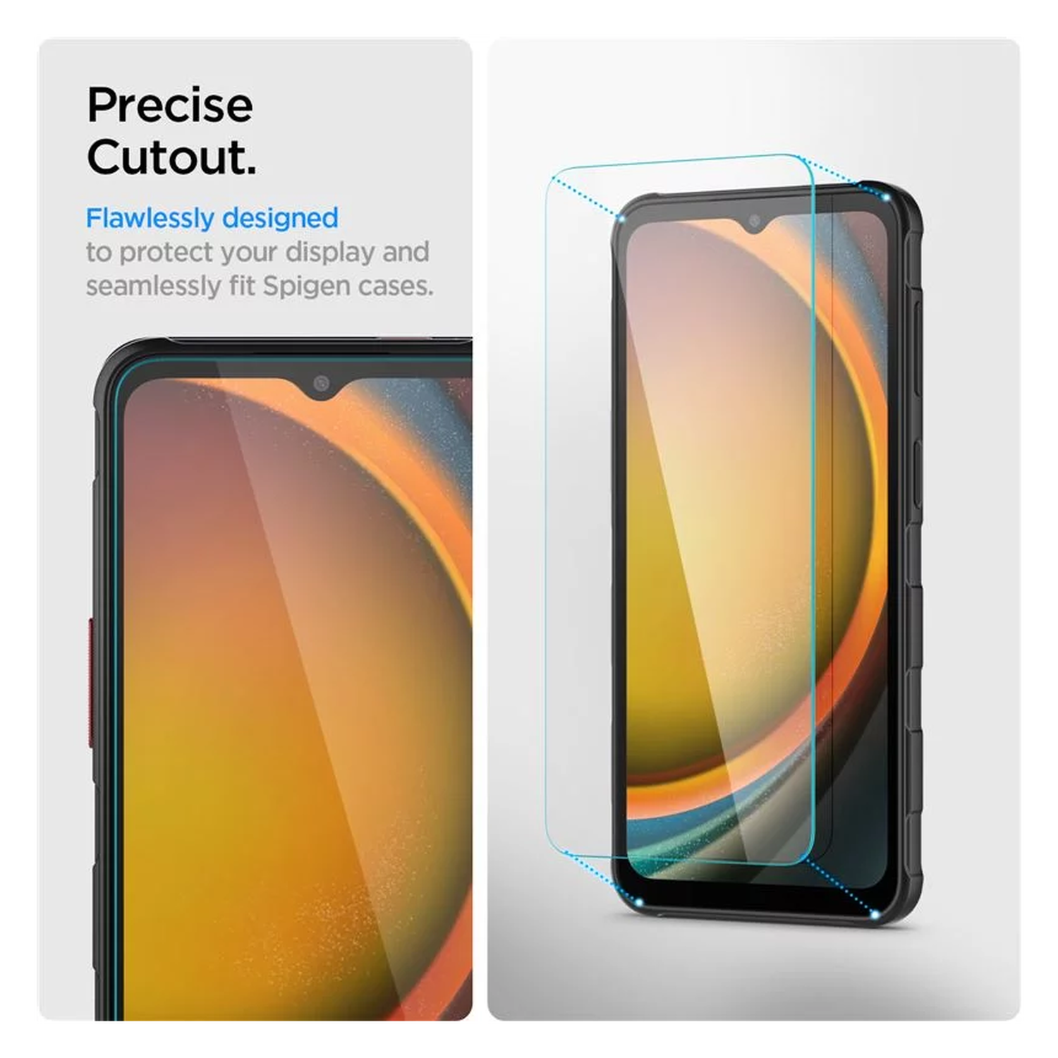 Spigen Glas t.R Slim Samsung Galaxy Xcover 7 Pro / 7 Screen Protector 2-Pack afbeelding 2
