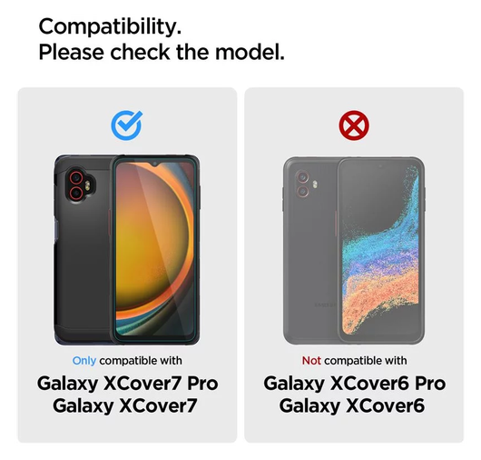 Spigen Glas t.R Slim Samsung Galaxy Xcover 7 Pro / 7 Screen Protector 2-Pack afbeelding 6