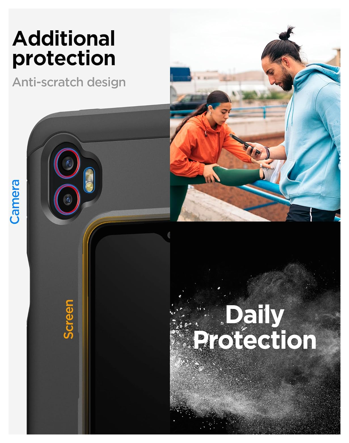 Spigen Tough Armor Samsung Galaxy Xcover 7 Pro Hoesje Back Cover Zwart afbeelding 5