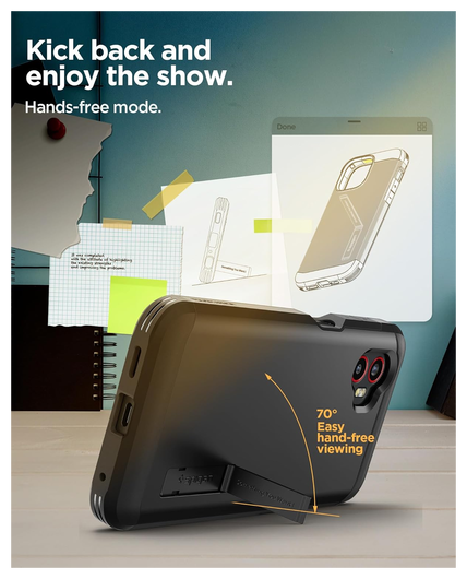 Spigen Tough Armor Samsung Galaxy Xcover 7 Pro Hoesje Back Cover Zwart afbeelding 2