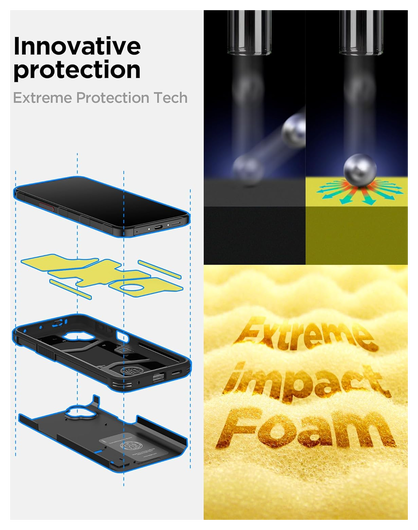 Spigen Tough Armor Samsung Galaxy Xcover 7 Pro Hoesje Back Cover Zwart afbeelding 3