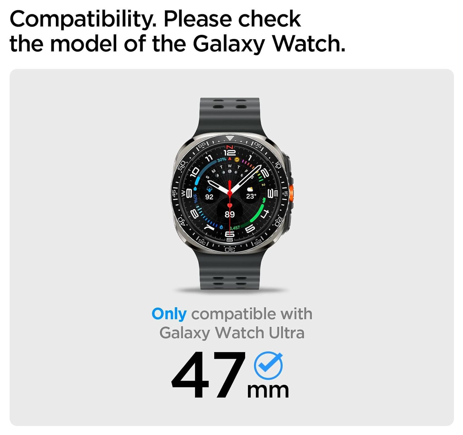Spigen Bezel Tune Samsung Galaxy Watch Ultra Bezel Ring Protector afbeelding 2