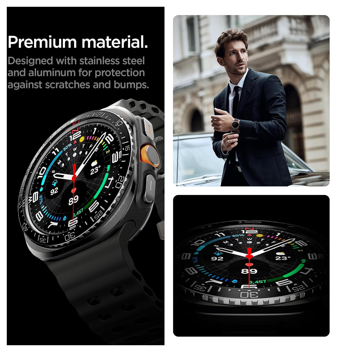 Spigen Bezel Tune Samsung Galaxy Watch Ultra Bezel Ring Protector afbeelding 4